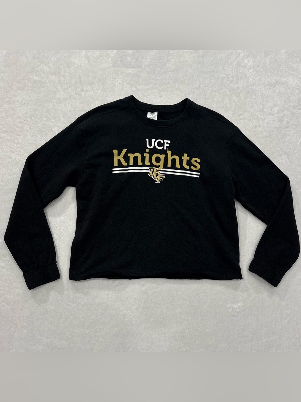 University of Central Florida UCF Knights Black Sweatshirt Women's Size M 8-10